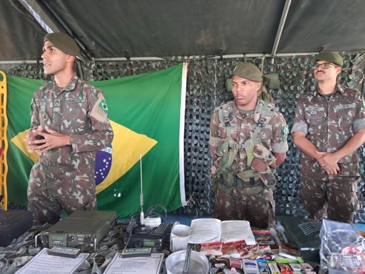 atividade do evento conheça seu Exército Brasileiro em Feira de Santana