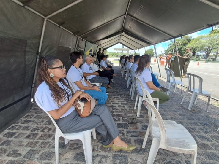 atividade do evento conheça seu Exército Brasileiro em Feira de Santana