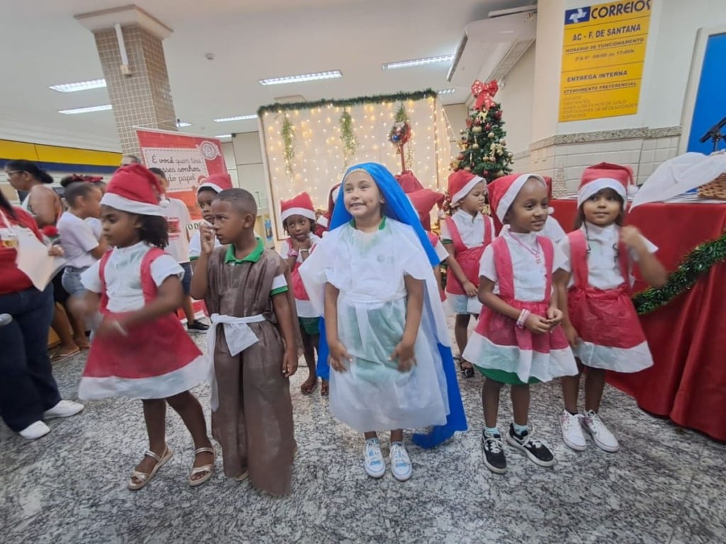 lançamento da campanha papai Noel dos correios feira de Santana 2025