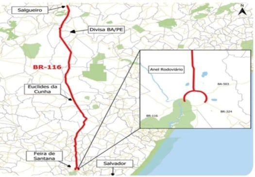 Mapa Rota dos Sertões