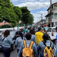 Mobilização de combate à dengue é realizada no bairro Cidade Nova em Feira de Santana