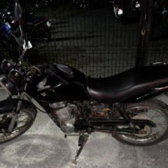 moto roubada recuperada no barro Gabriela