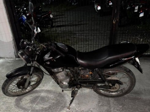 moto roubada recuperada no barro Gabriela