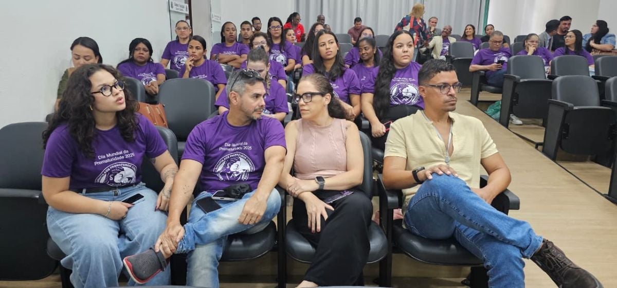 ato na câmara de vereadores chama atenção para riscos da prematuridade
