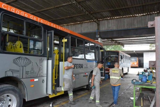 Vistoria nos ônibus