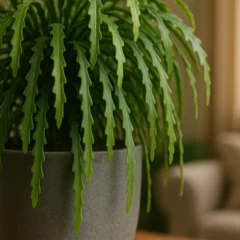 4 motivos para deixar a Rhipsalis serrote cair livremente e criar um efeito “selva chique” em casa