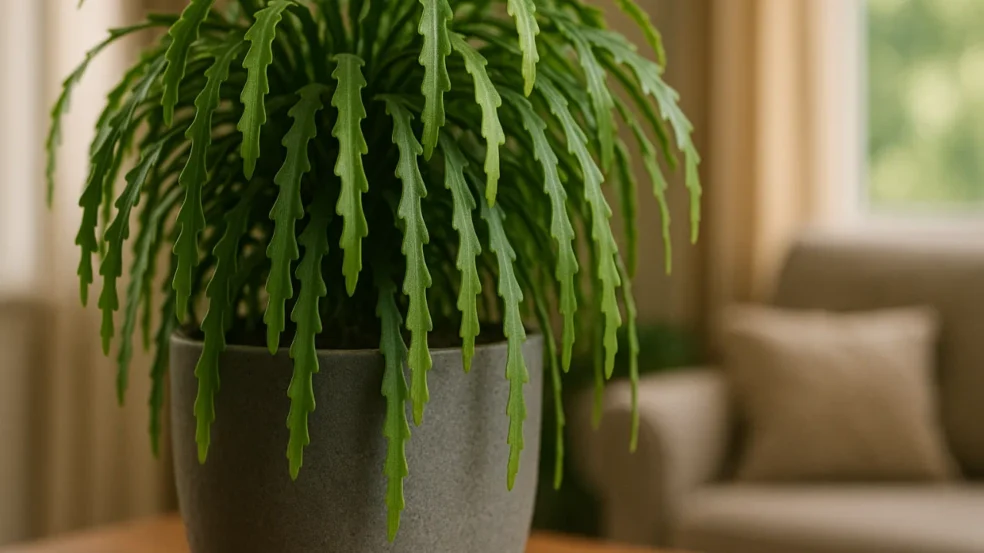 4 motivos para deixar a Rhipsalis serrote cair livremente e criar um efeito “selva chique” em casa 4 motivos para deixar a Rhipsalis serrote cair livremente e criar um efeito “selva chique” em casa