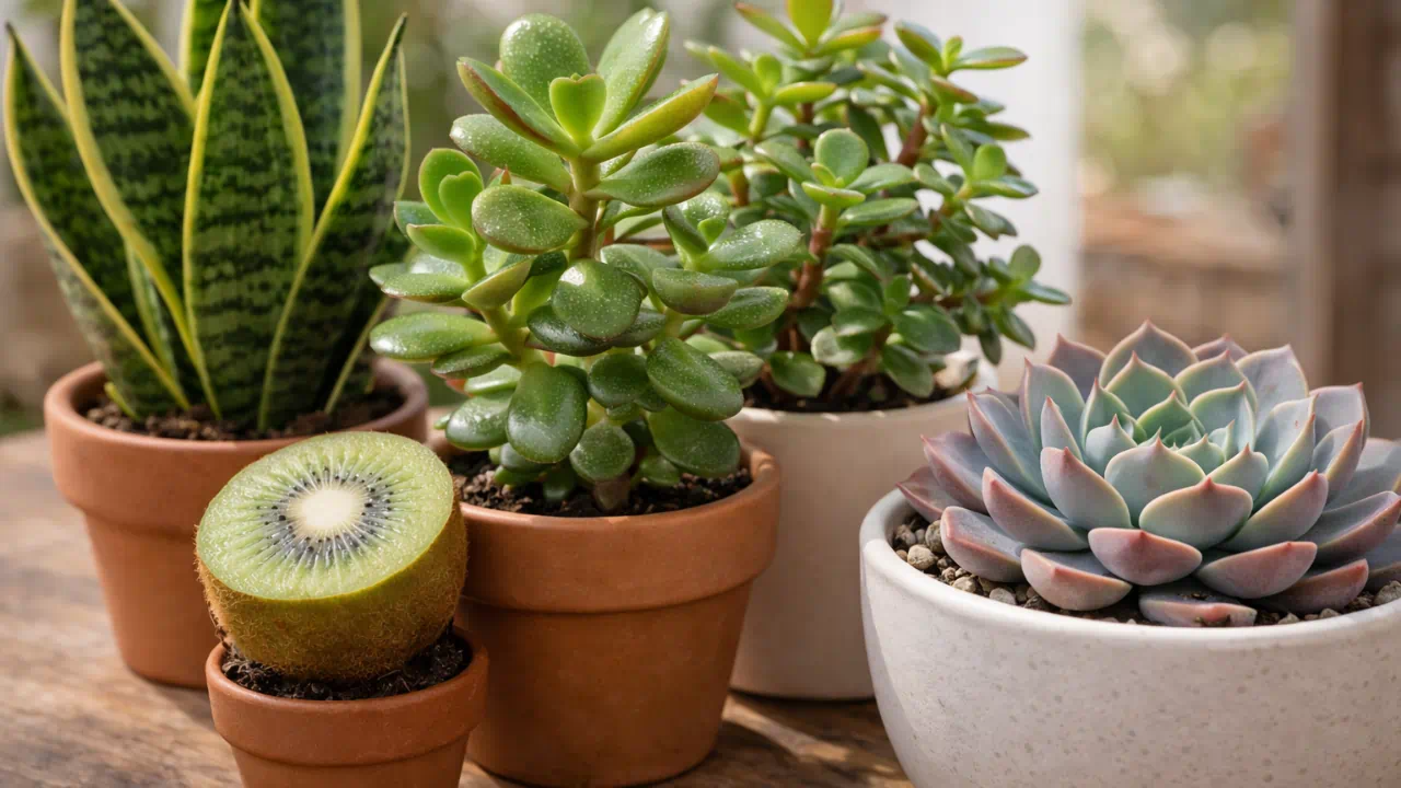4 suculentas fáceis que não morrem com excesso de rega ocasional
