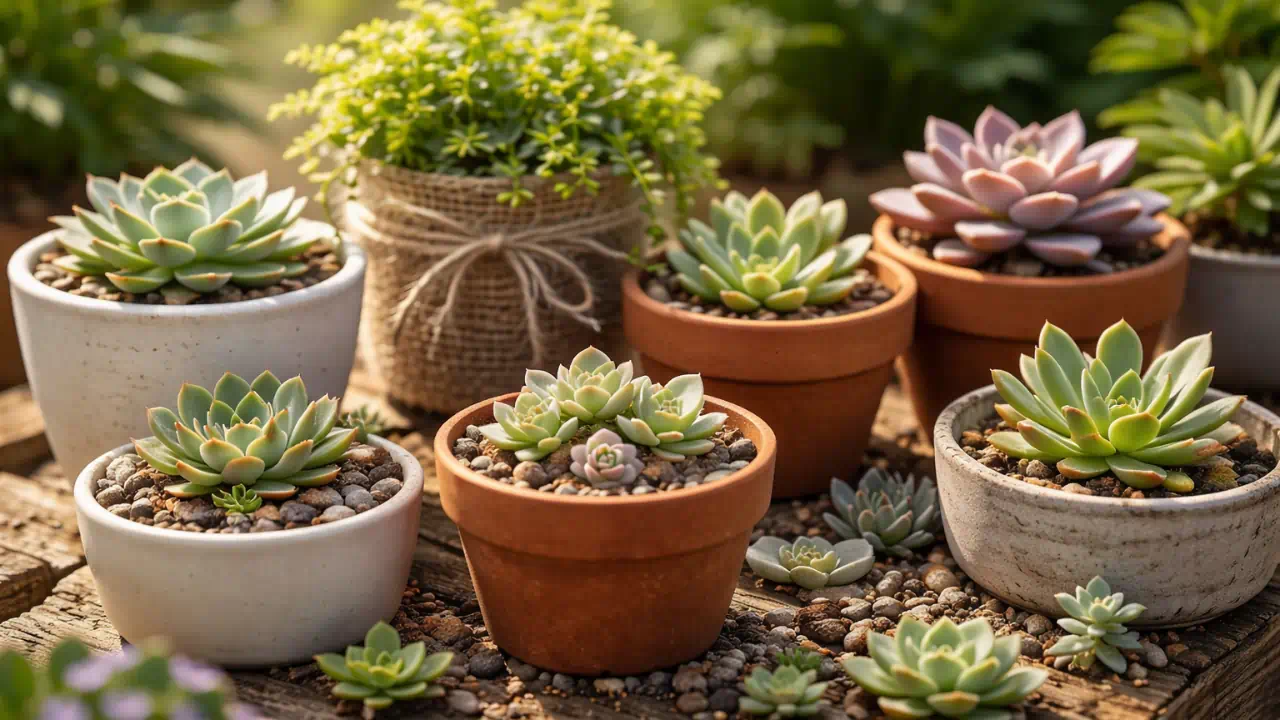 5 suculentas que viram mudas rápido e rendem presentes baratos e bonitos