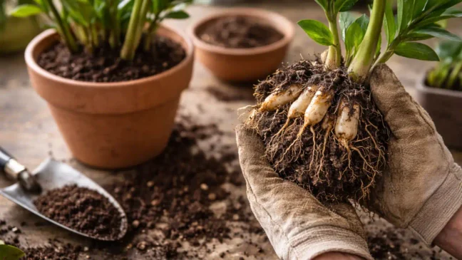 A divisão apressada da zamioculca que explica por que algumas mudas nunca vingam