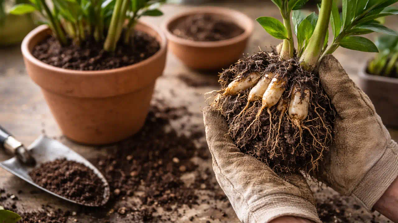 A divisão apressada da zamioculca que explica por que algumas mudas nunca vingam