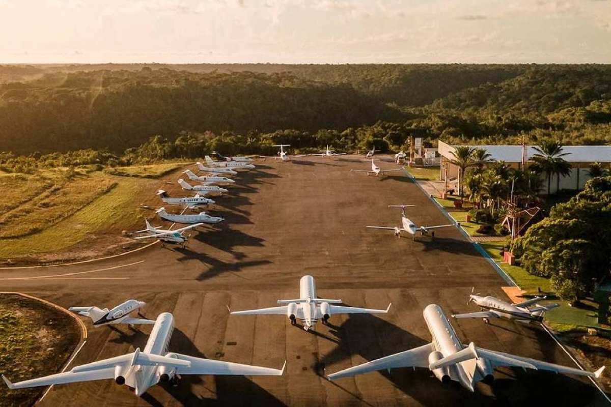 Aeroporto Terravista, em Trancoso | Foto: Reprodução / Instagram do aeroporto