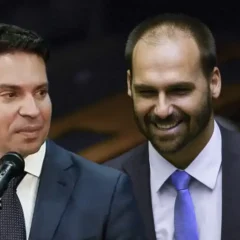 Alexandre Ramagem e Eduardo Bolsonaro