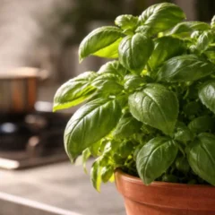 Como o vapor da cozinha afeta o manjeric&atilde;o e altera o sabor das folhas ao longo da semana