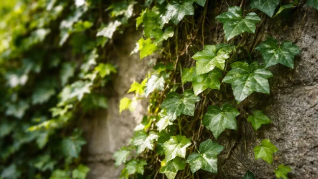 Crescimento ralo na hera costuma ser efeito de sombra excessiva