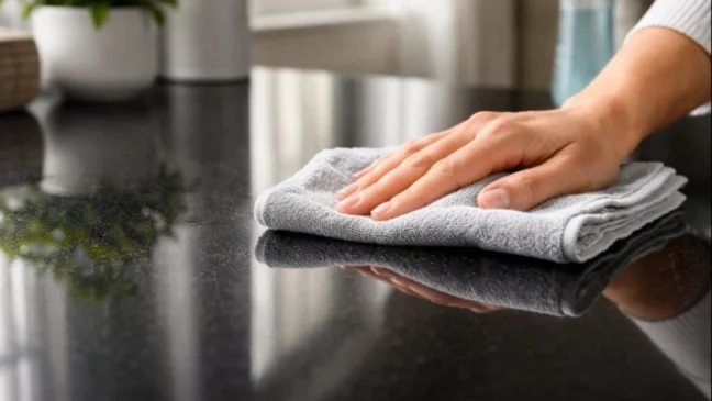 Esse erro ao limpar superfícies escuras deixa tudo marcado e sem brilho