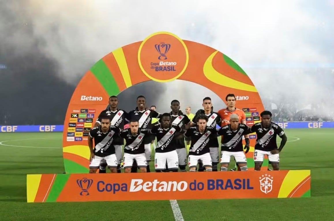 Time do Vasco na semifinal da Copa do Brasil
