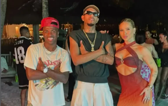 J. Eskine faz show exclusivo para Virginia e Vini Jr. em resort de luxo na Bahia