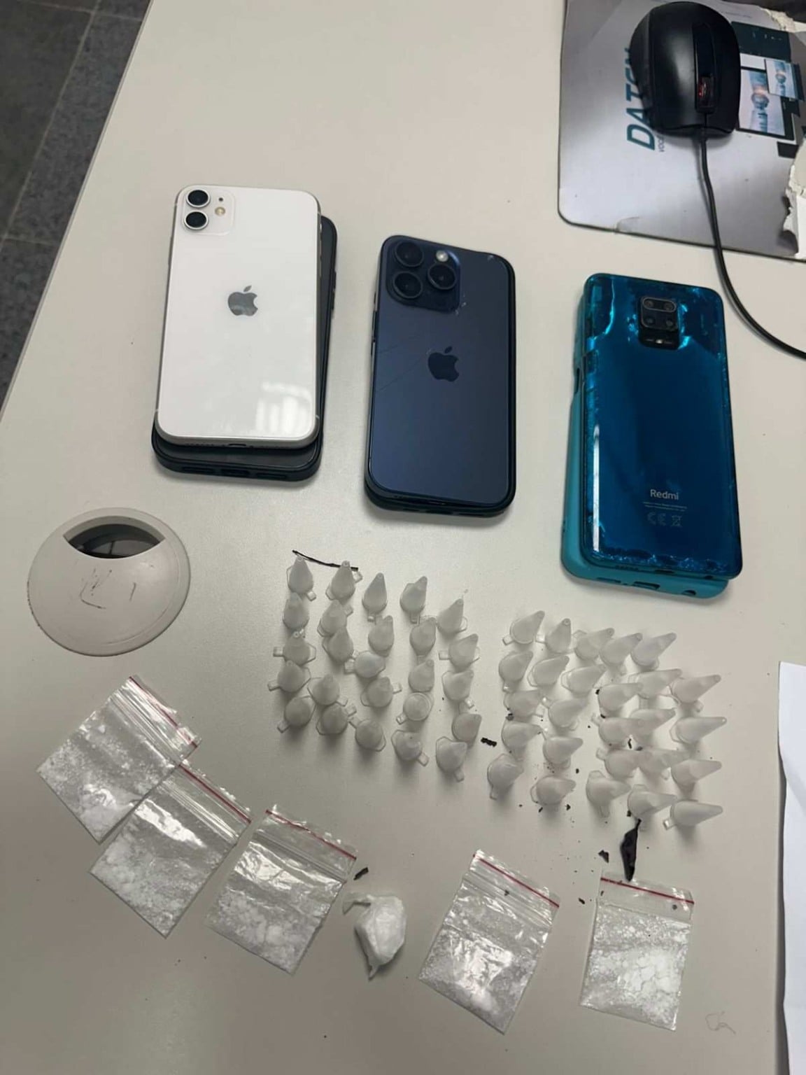 Material apreendido em Humildes Material apreendido em Humildes