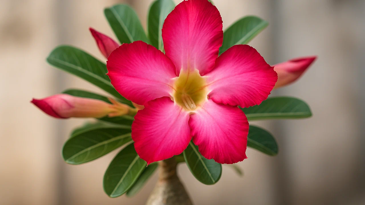 O cuidado certo com a rosa-do-deserto que garante mais botões e caudex saudável