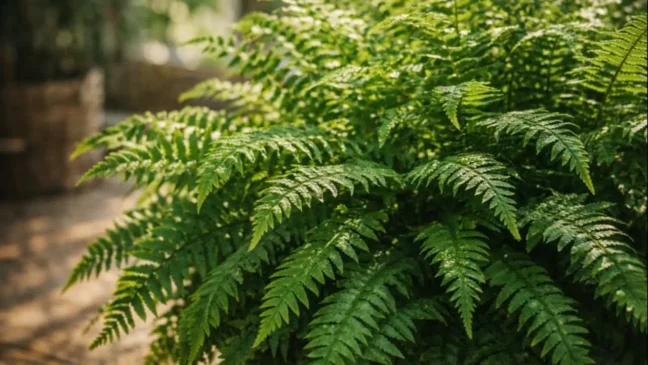 O horário que transforma a rega da samambaia e mantém folhas cheias sem pontas secas