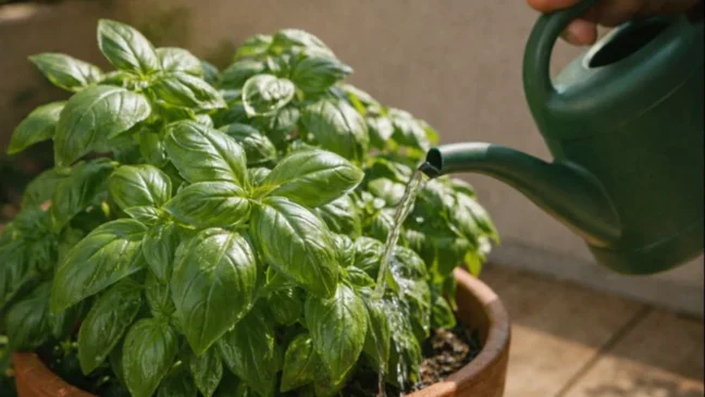O motivo que faz o manjericão durar poucas semanas e como o horário de rega influencia silenciosamente