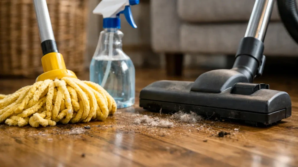 Por que limpar o chão todo dia pode estar piorando o aspecto da casa Por que limpar o chão todo dia pode estar piorando o aspecto da casa