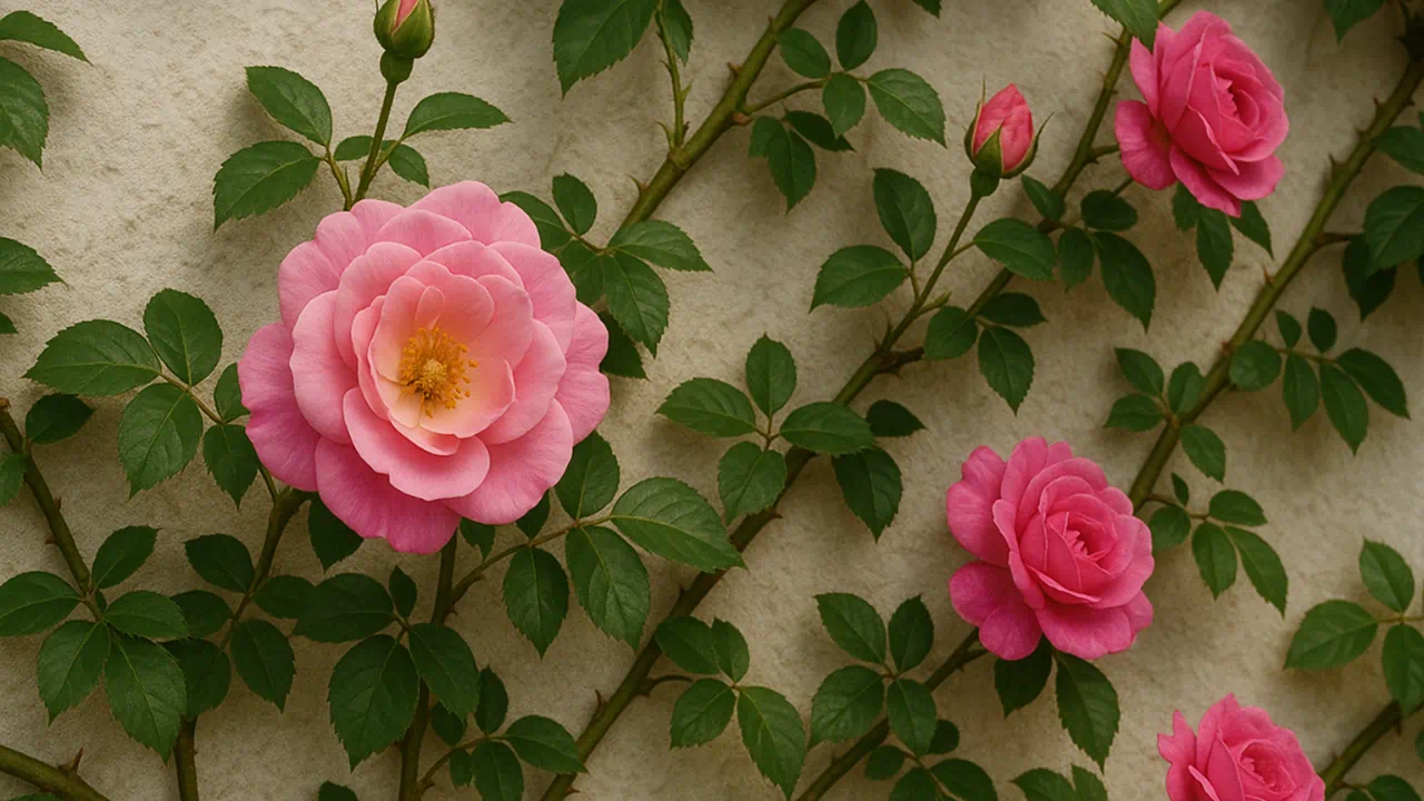 Rosa trepadeira o método que faz a planta cobrir paredes em tempo recorde