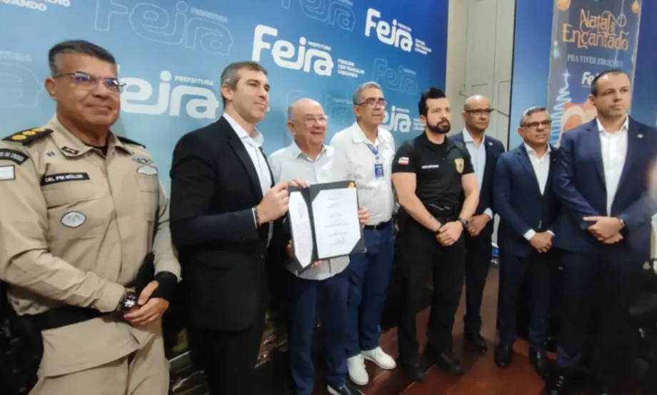 Termo de Cooperação para integrar câmaras de videomonitoramento é assinado pela Prefeitura de Feira de Santana e a SSP