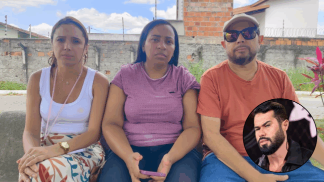 Geraldine Almeida, Carlene Silva e Jackson da Costa, amigos do cantor Jones Mesquita