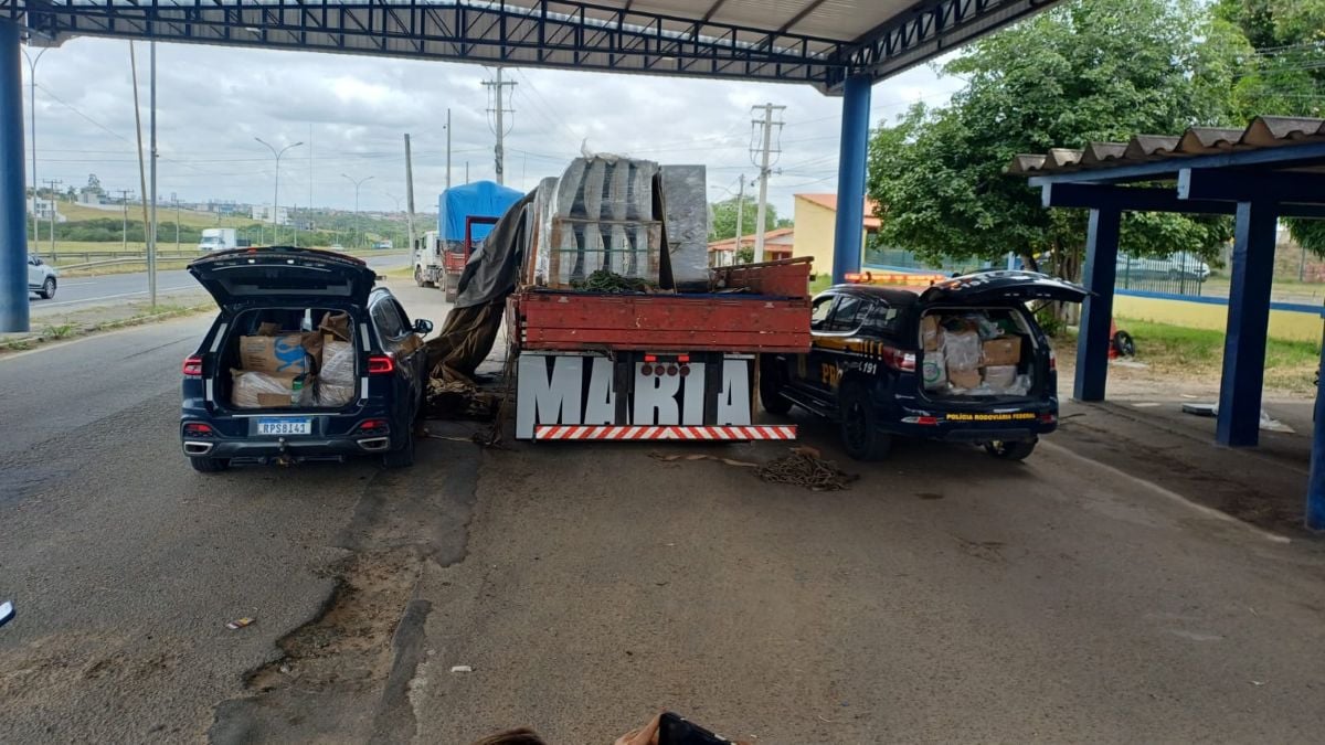 Mais de 300 kg de drogas são apreendidos durante fiscalização na BR-116, em Feira de Santana