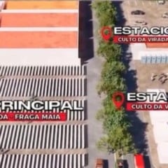 culto de virada na Fraga Maia