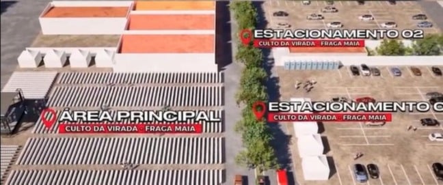 culto de virada na Fraga Maia