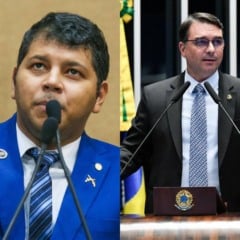 Diego Castro e Flávio Bolsonaro