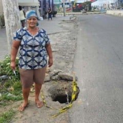 esgoto a céu aberto