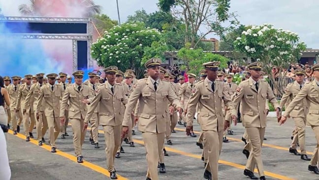 Formatura de soldados da PM