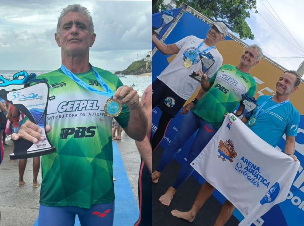 Nadador feirense é campeão na 55ª Travessia Mar Grande-Salvador