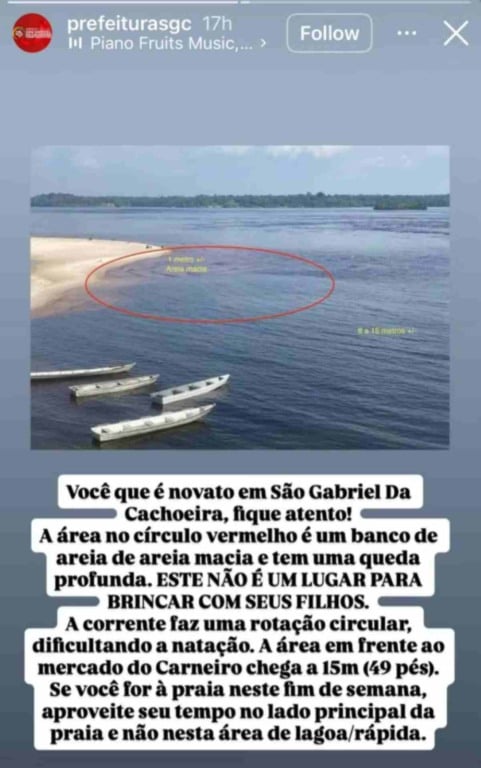 Nota da Prefeitura de São Gabriel da Cachoeira