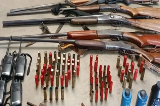 Operação contra caça ilegal apreende espingardas e munições em Érico Cardoso
