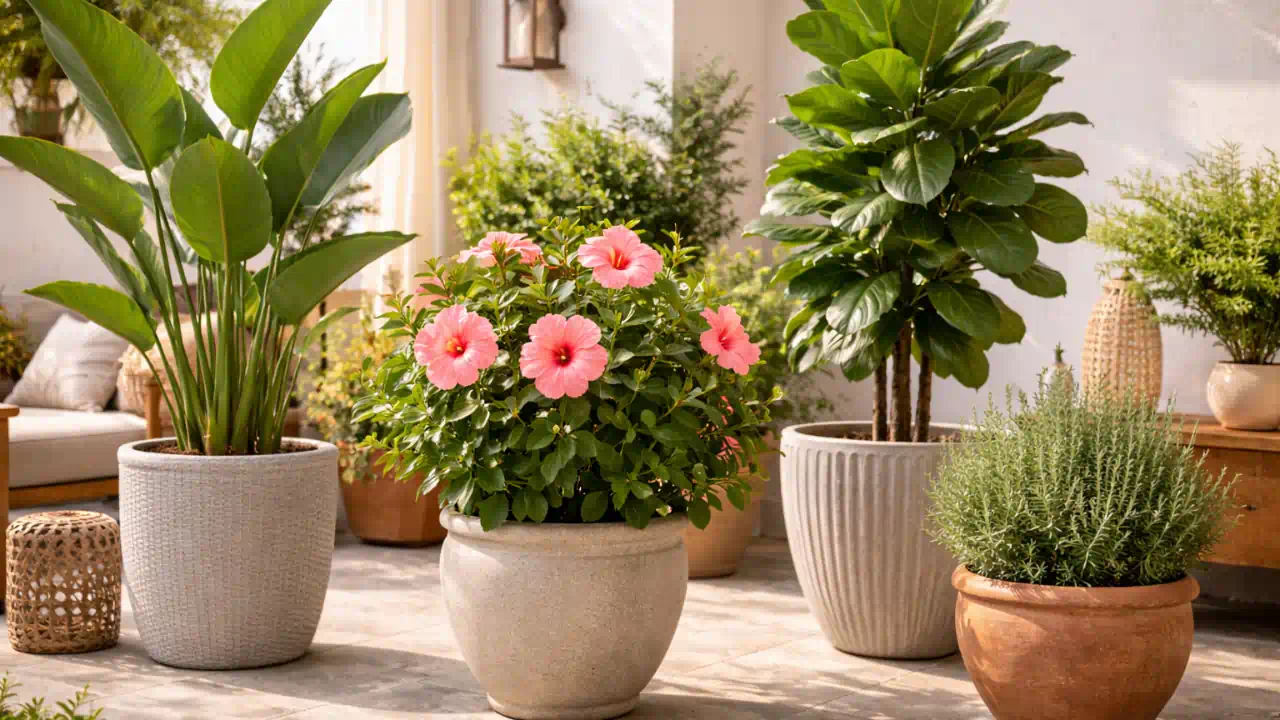 4 plantas para quintal de piso que crescem bem em vasos grandes