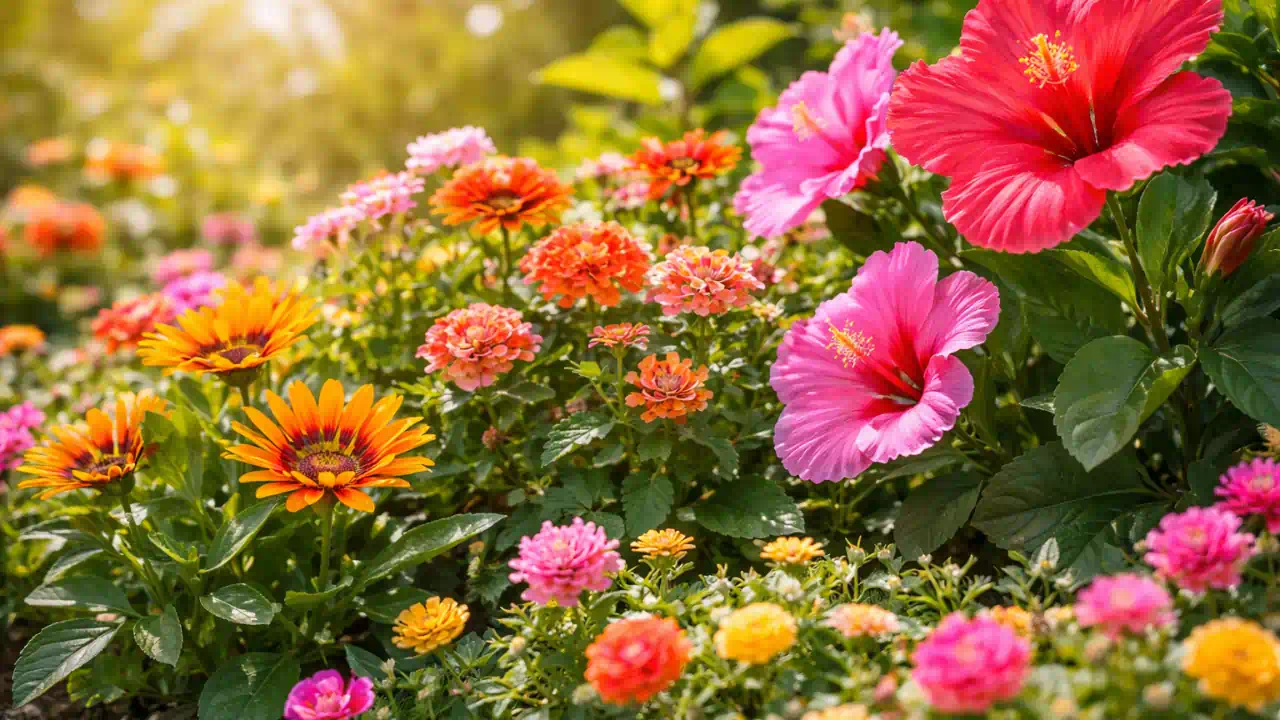 9 flores para clima quente que não queimam no sol do meio-dia