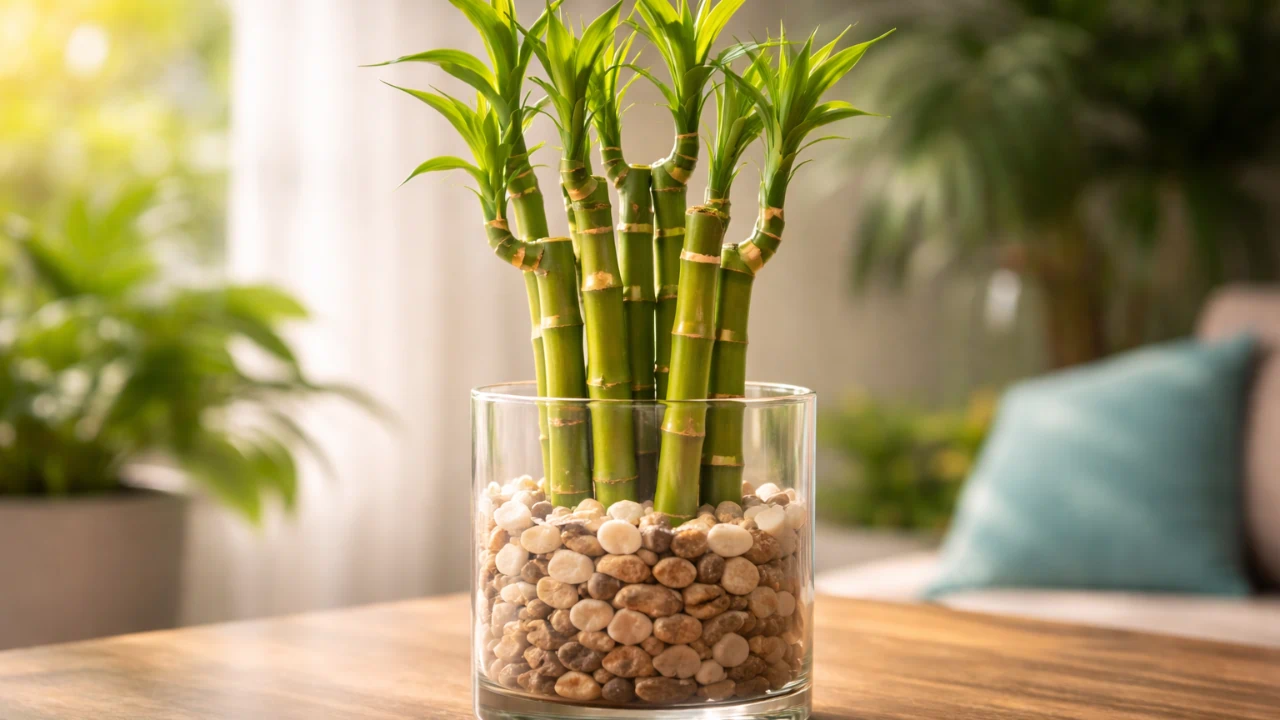 Bambu-da-sorte 7 combinações de hastes que deixam o vaso equilibrado e chamam atenção