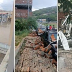 Chuva e ventania provocam transtornos, prejuízos e alagamentos em Jacobina | Foto: Reprodução/ Augusto Urgente