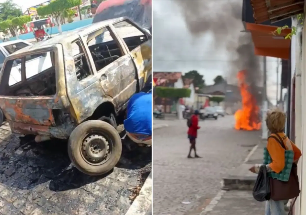 Incêndio destrói automóvel no Centro de Itiruçu; ninguém fica ferido