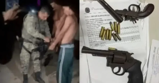 PM apreende armas com cinco indígenas durante patrulhamento em Itamaraju
