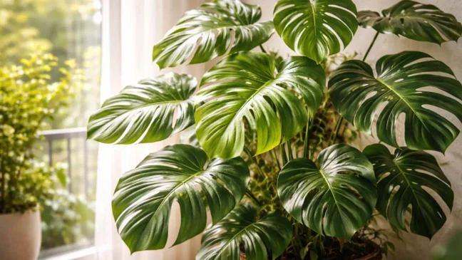 Monstera Burle Marx quantas horas de luz filtrada evitam folhas pequenas e espaçadas