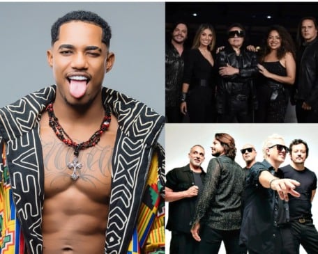 O Kanalha, Calcinha Preta e Jota Quest | Foto: Divulgação/ Redes Sociais