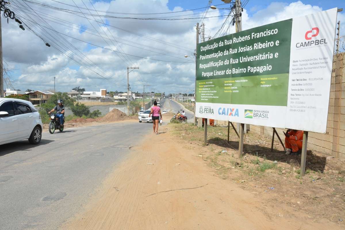 Rua Rubens Francisco Dias no Papagaio