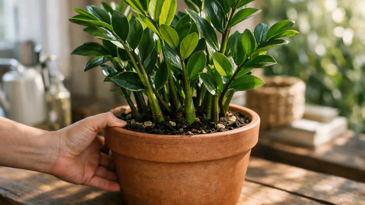 Zamioculca por que girar o vaso a cada 15 dias evita um problema comum