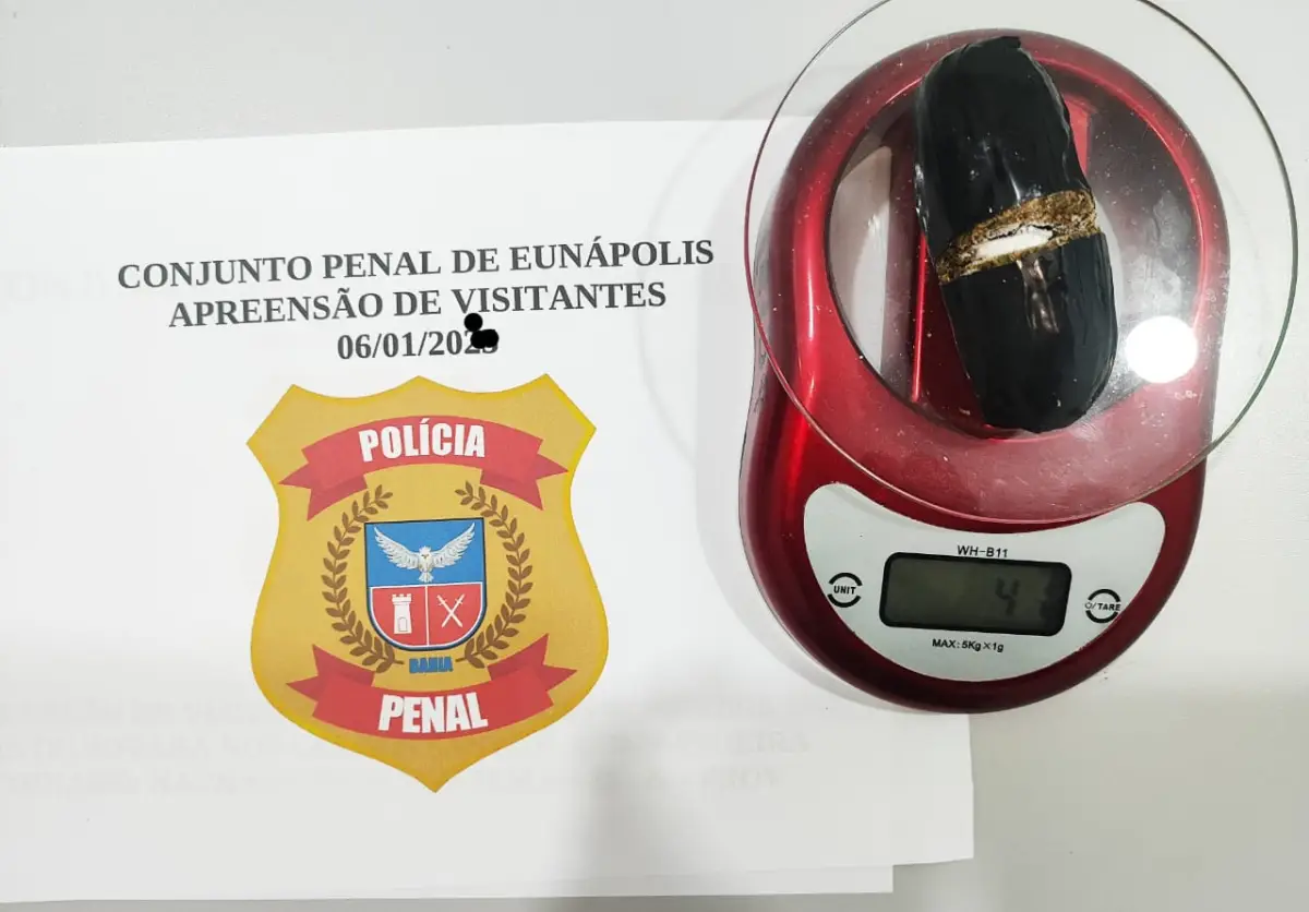 visitante é flagrada com drogas em Conjunto penal de Eunápolis - droga
